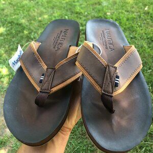 Marshalls Nautica Sandals Adain Brown Style # JN5871 Color Brown US Size 9